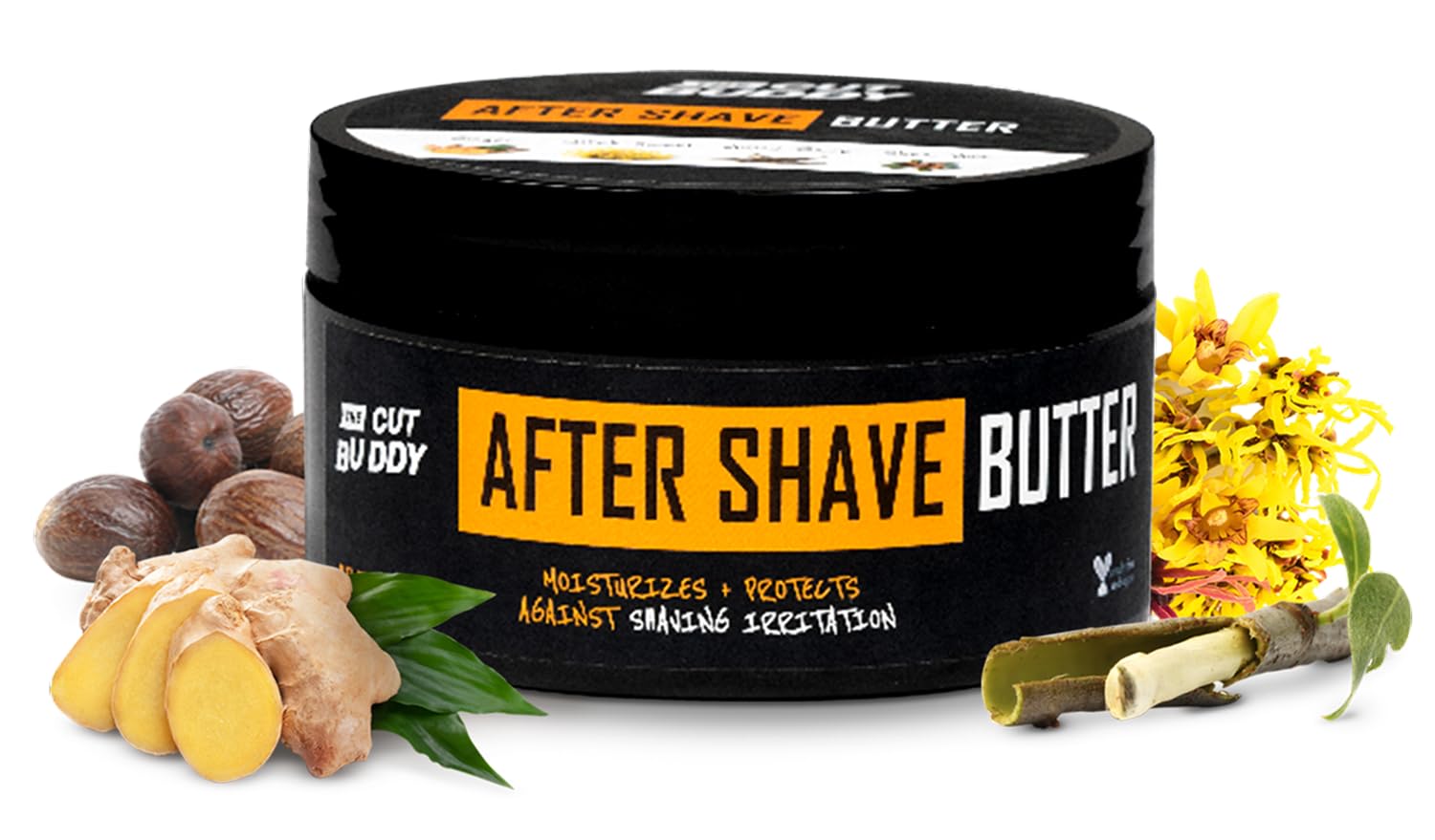 The Cut Buddy After Shave Butter for Men & Women, Moisturizer with Shaving Razor Bump Defense, Witch Hazel, Shea Butter, Ginger & Willow Bark, 8 Fl Oz
