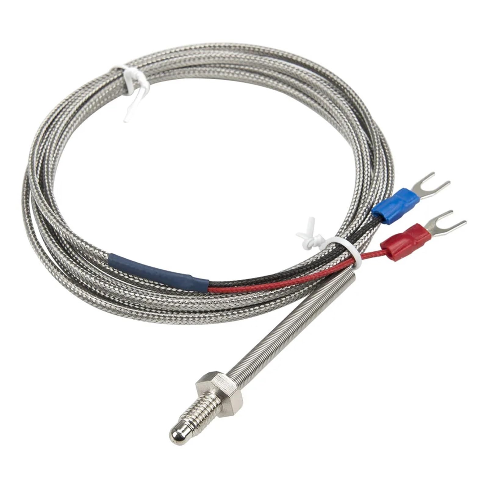 Termopar tipo K M6 para alta temperatura con sensor metálico y cable de 2m 6