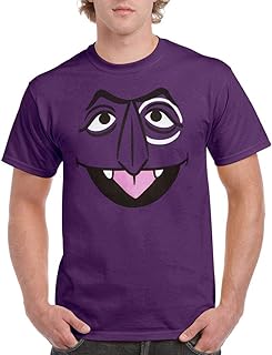 Count Von Count Character Face Adult T-Shirt