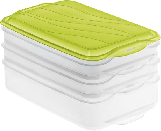 Rotho Albula Set di 3 Sistemi di Separazione dei Rifiuti per la Cucina, Plastica (PP) senza BPA
