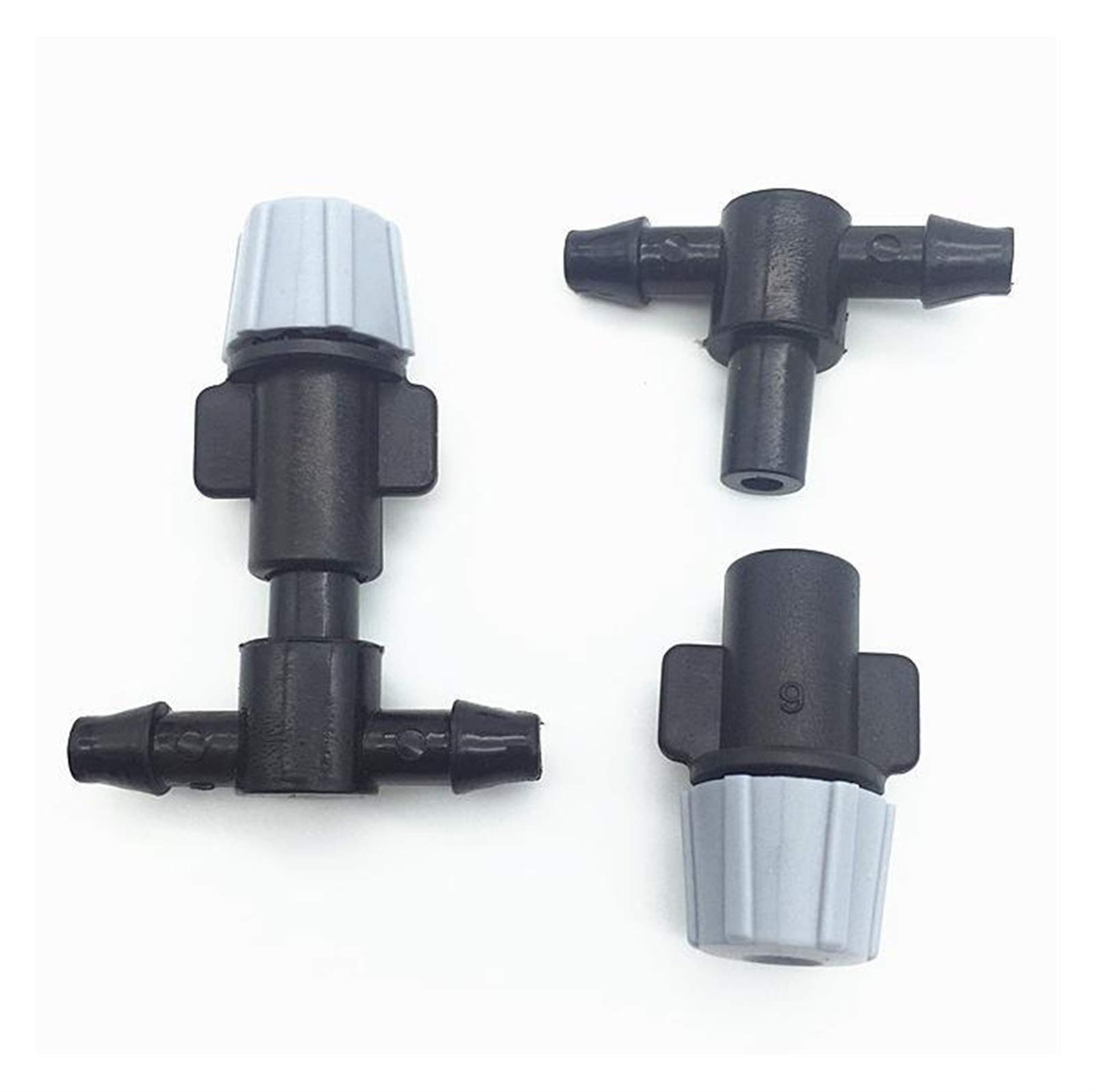 Podlewanie Roślin Doniczkowych Podlewanie Butelki 100 sztuk rolniczych ogrodniczych Dysza mgły serii 4/7 Connector Barb i system nawadniania do nawadniania gazon Wody Montaż urządzenia