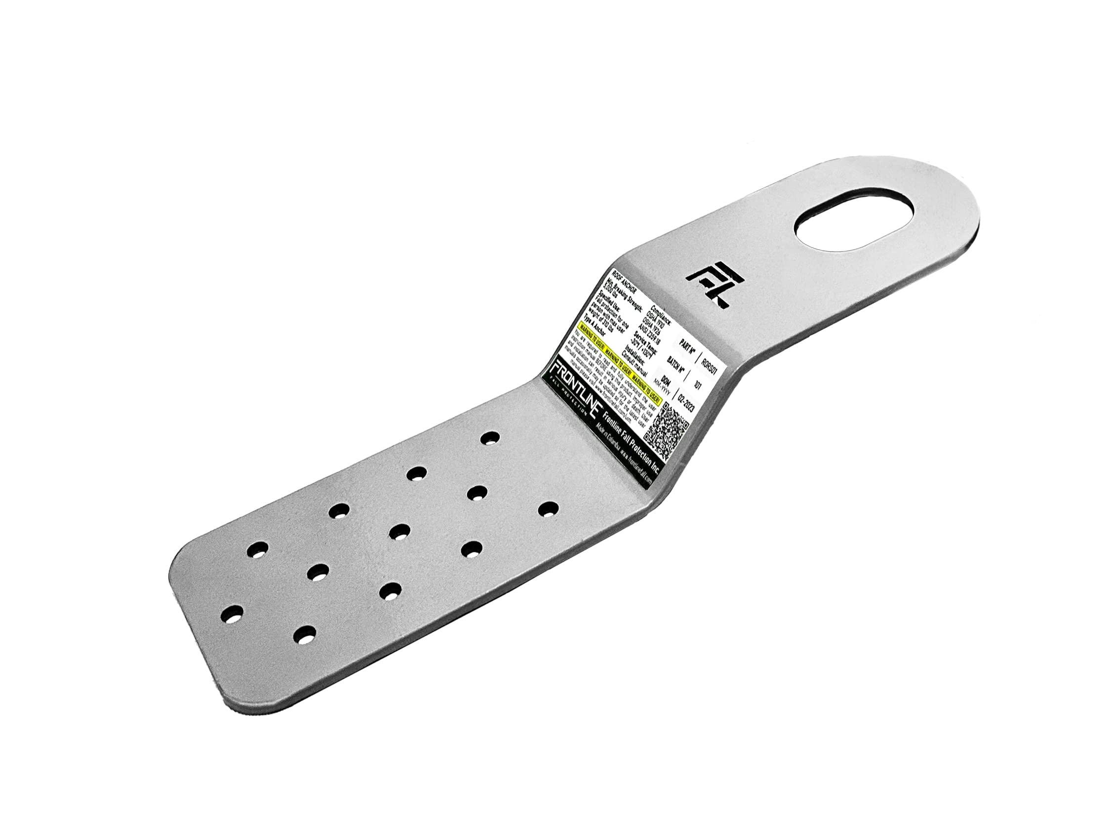 Frontline RORS01HDG Residential PitchFast Roof Anchor | ASTM Rated Steel | Lightweight and Easy Install in just Minutes | OSHA &amp; ANSI Compliant Galvanized
