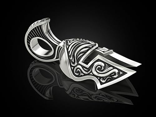 Miniatura 6 de Phoenixjewel Aged Silver 925 Roman Helmet Pendant Sterling Silver Roman Helmet Necklace Roman Jewelry Roman Helmet Pendant Men Silver Helmet Pendant
