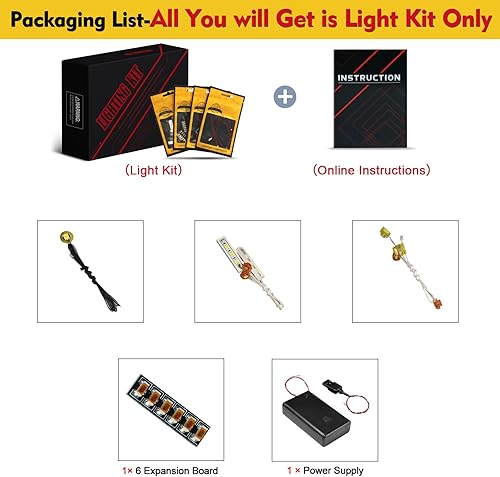 Miniatura 4 de BrickBling Kit de luces compatible con Lego The Iron Golem Fortress - Juego de juguetes de construcción, iluminación creativa compatible con Lego