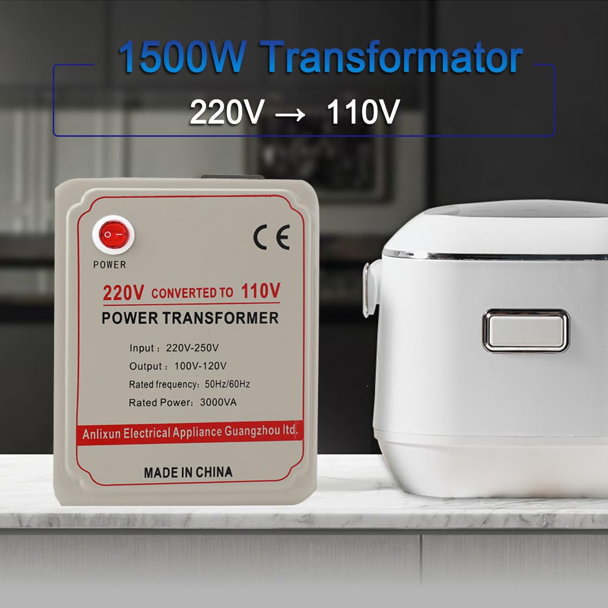 220V auf 110V Spannungswandler Transformator Wandler Konverter Transformer Wandler Umwandler Converter 3000W