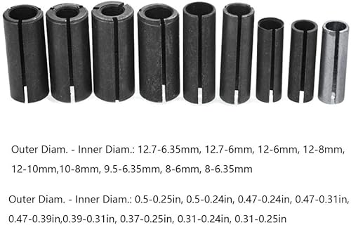 Miniatura 5 de Chuck Collet, adaptador de bocina para carpintería, soporte para fresadora de bujes divididos para máquina de grabado, enrutador de madera