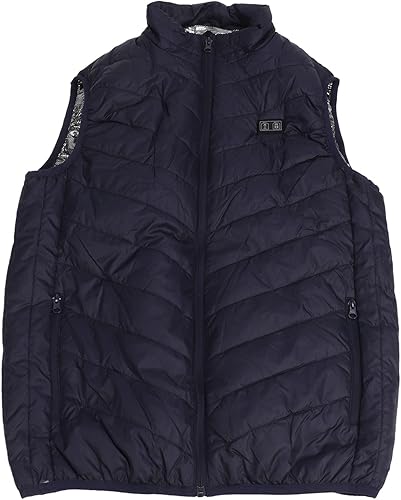 Miniatura 7 de DAUERHAFT Chaleco de calefacción eléctrica, chaleco con calefacción USB, 11 zonas de calefacción, lavable, 3 engranajes ajustables para exteriores