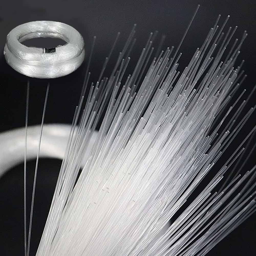 PMMA Plastic End Glow Optical Fiber Light Cable for Car Home Roof LED Fiber Optic Star Ceiling Light lamp DIY Decoration (0.75mm*2m*100pcs)