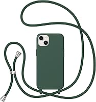 Vista 7 de ZTOFERA Funda para iPhone 12/12 Pro con correa, funda cruzada para teléfono con cordón ajustable para el cuello para el hombro, silicona suave a