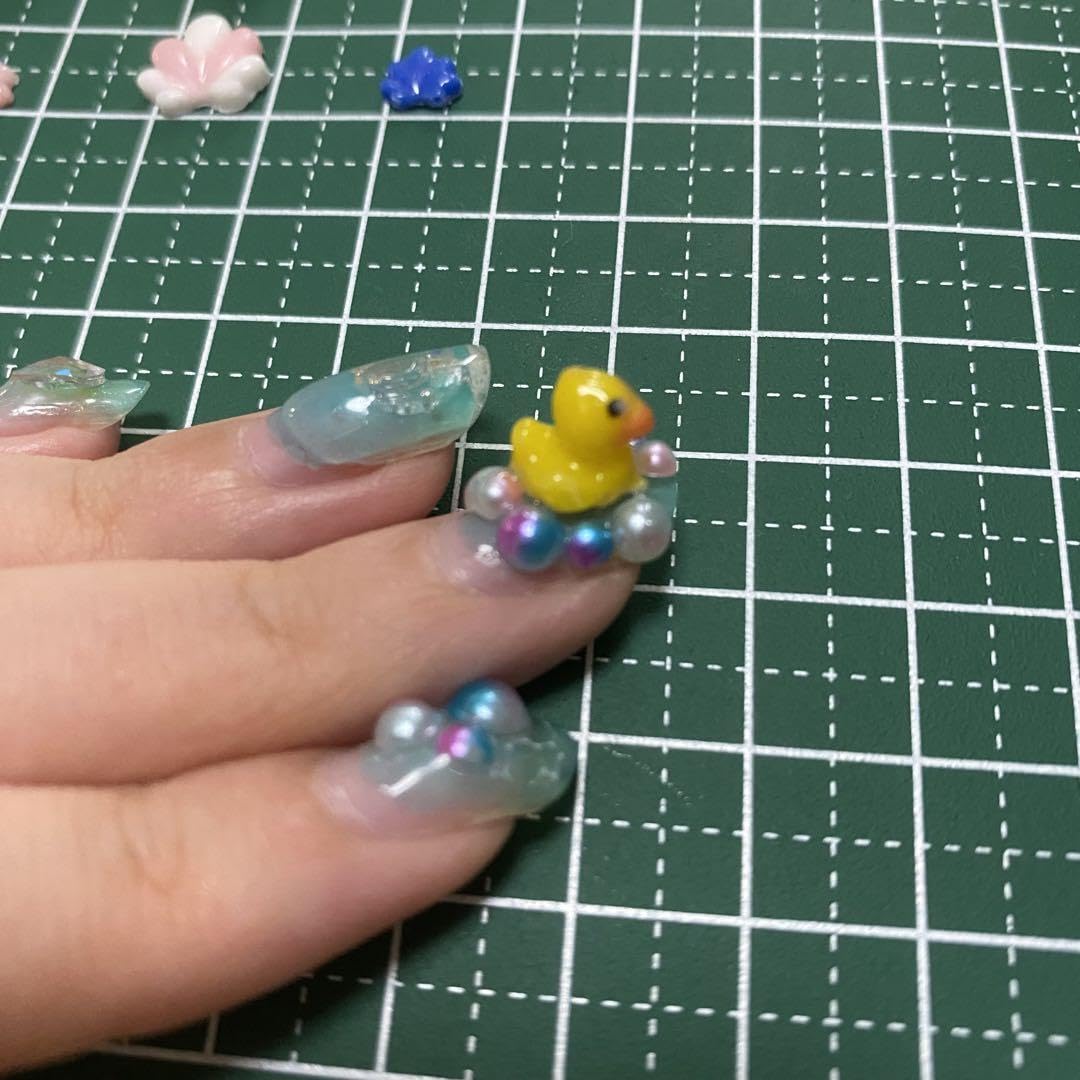 Amazon | ネイルパーツ 夏セット まとめ売り アヒル 貝殻 シェル 浮き