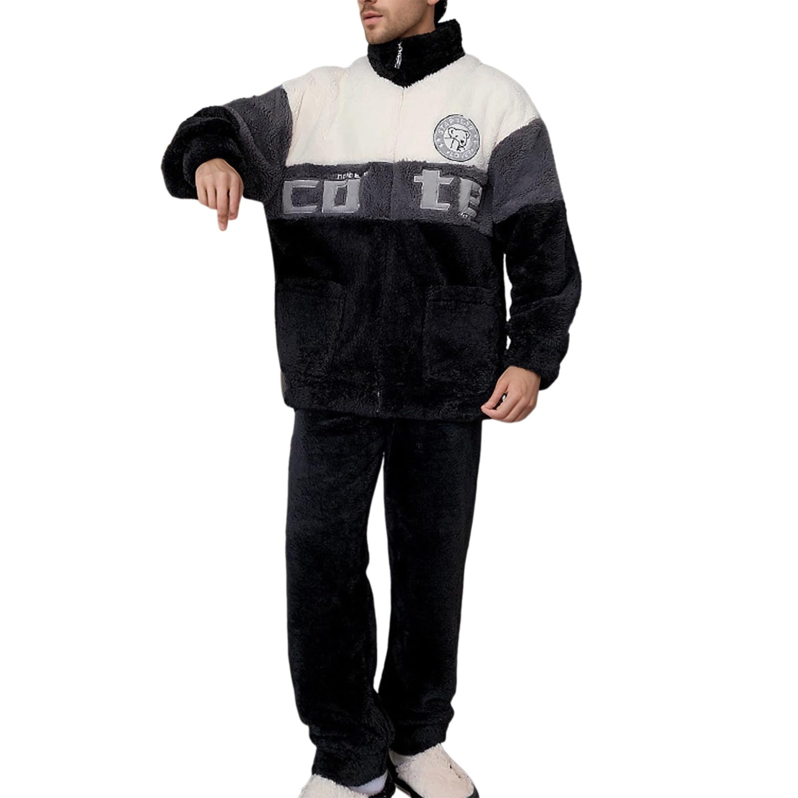 Pigiama Uomo Cotone Morbido Completo Notte Casa | Completo Pigiama Uomo Cotone Morbido, Design Semplice e Confortevole per Ogni Giorno