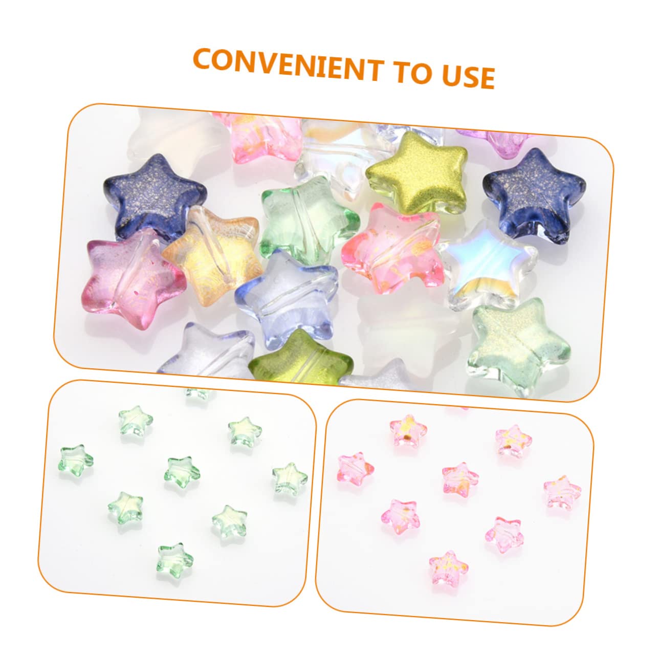 Uonlytech Abalorios Forma De Para Manualidades De Joyería Diy Accesorios Para Creación De Collares Pendientes 100 Piezas*5