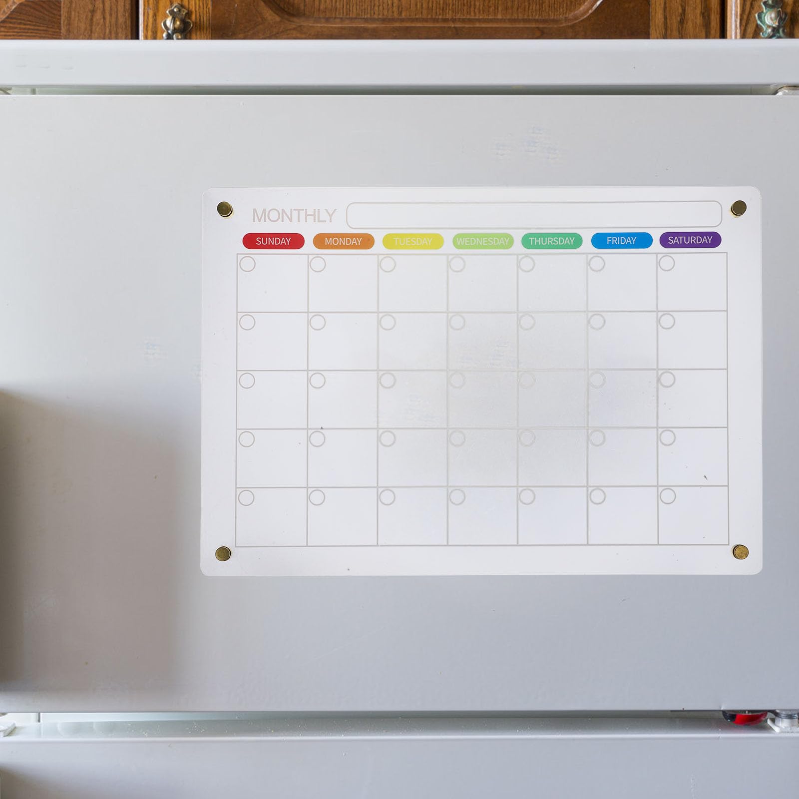 Magnetische Wochenplanertafel aus Acryl, Abwischbar für Planung