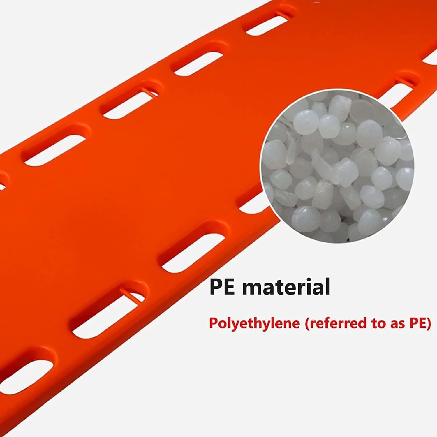 Plastikowa Deska Ratunkowa Do Noszy Wodnych, Deska Ortopedyczna Do Pierwszej Pomocy Dla Dorosłych Z Unieruchomieniem Głowy I Kołnierzem Na Szyję, System Pasów Do Unieruchomienia Kręgosłupa, Ratownict