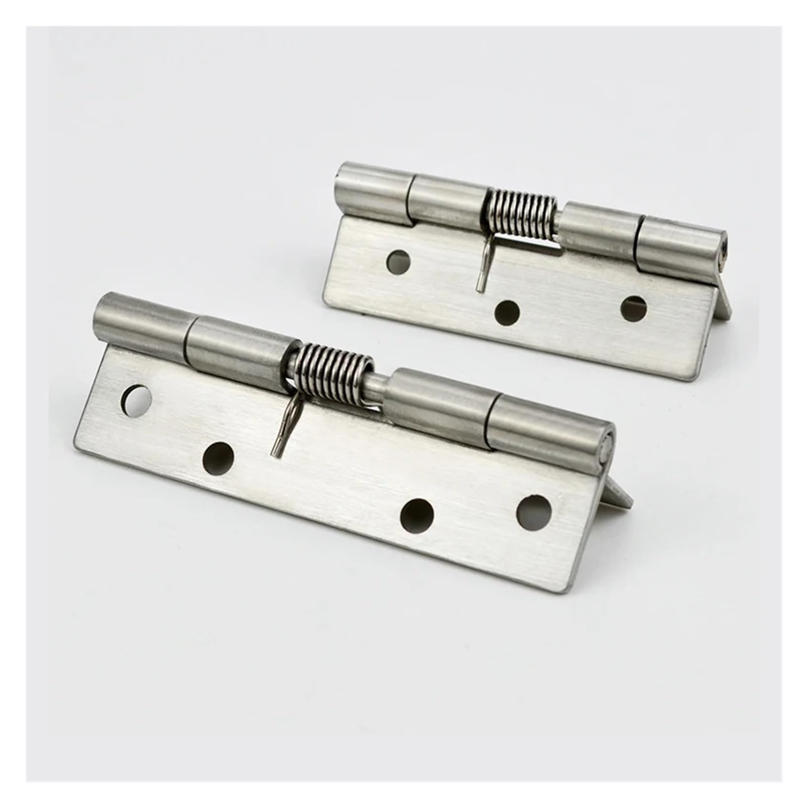 YMUGUEGH 1pcs Stainless Steel Hinge, Invisible Door Hinge Hydraulic Buffer Automatic Door Closing With Closed Door Positioning Trap Door(Tuba)
