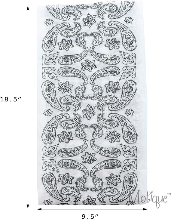 Image of Motique Accessories Paisley Bandana Neck Gaiter Tube Headwear Motorcycle Face Scarf