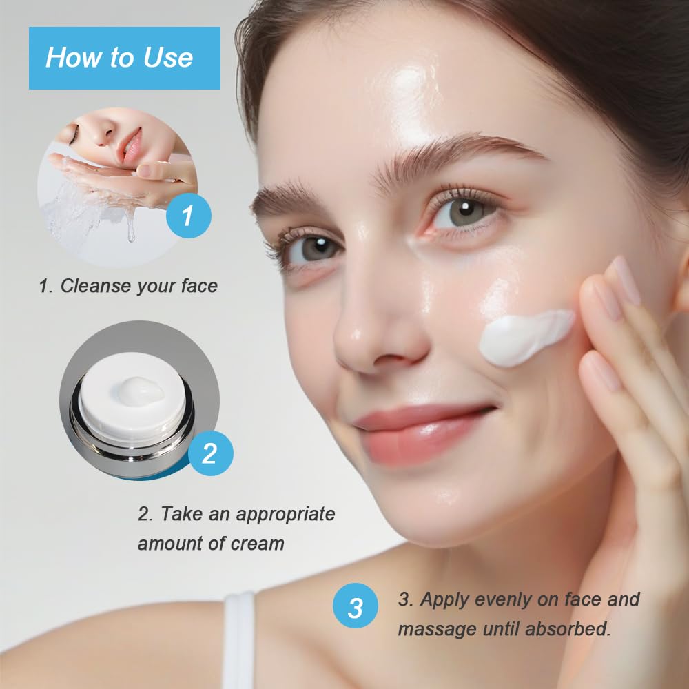 Cieladerm Hydrating Face Moisturizer – Lightweight, Anti-Aging Cream with Retinol, Hyaluronic Acid, Collagen & Vitamin E – Smooths Fine Lines, Non-Greasy Daily Face Cream for All Skin Types - Image 2