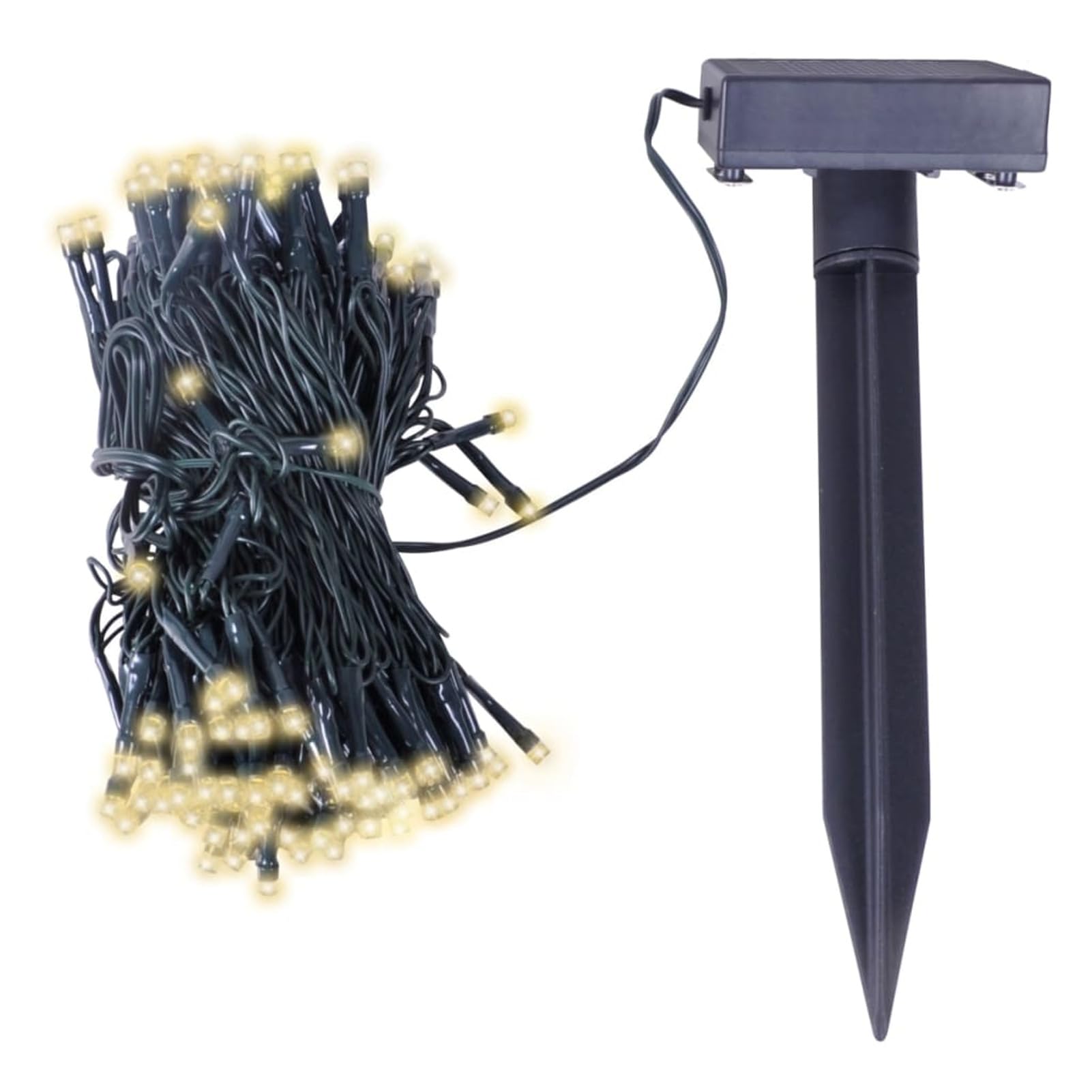 ARKEM Luci a Stringa Solare LED Bianco Caldo Decorazione Natalizia,Luci Albero di Natale Bianco Caldo Catena Luminosa,Luci di Natale, Collegabile, Luci Natalizie da Esterno ed Interno