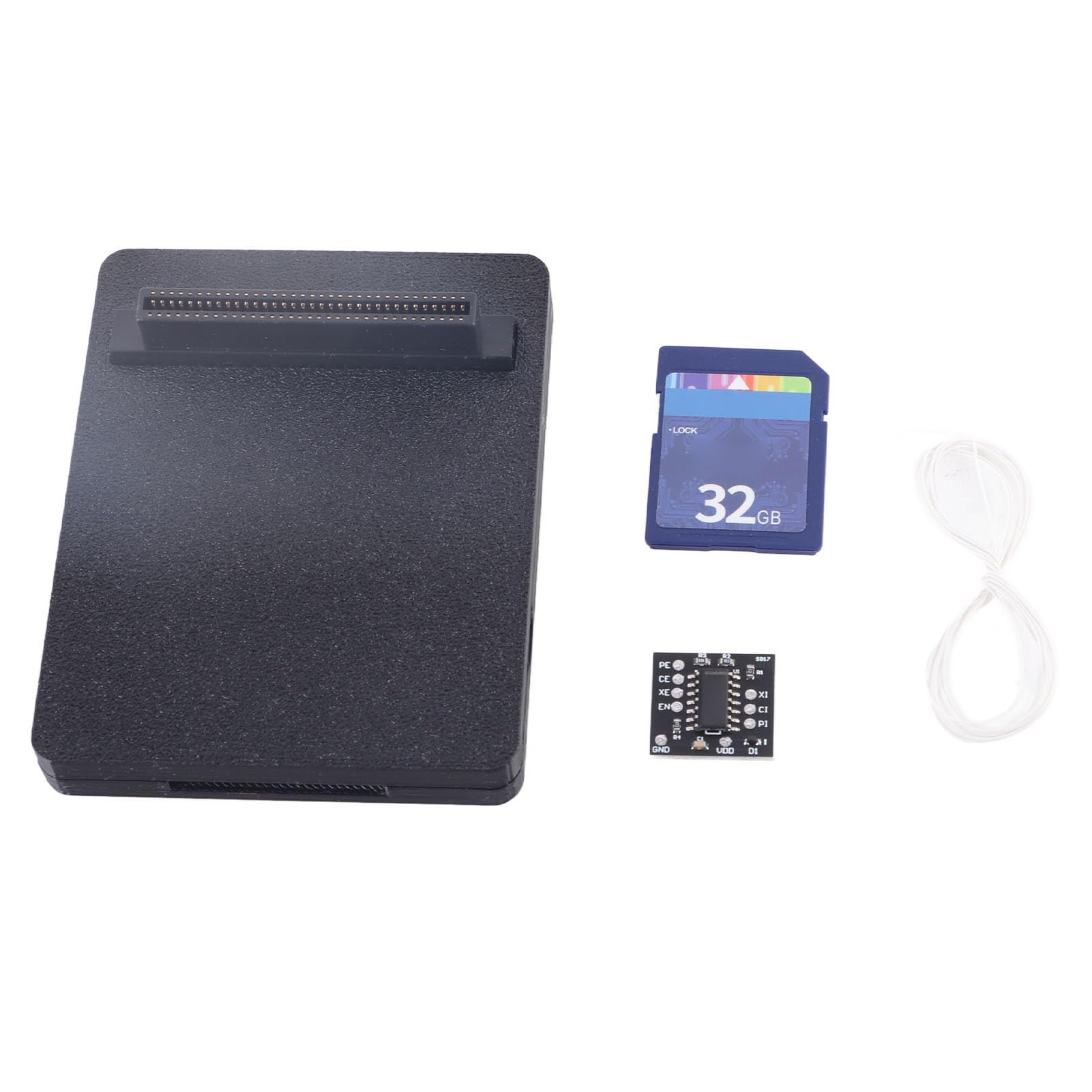 Generic Zestaw Emulatora Napędu Optycznego Karta Pamięci Typu Plug and Play Retro Konsola Akcesoria do Gier Etui z Nadrukiem 3D do SCPH 7500 do SCPH 1001 (z kartą pamięci 32 GB)