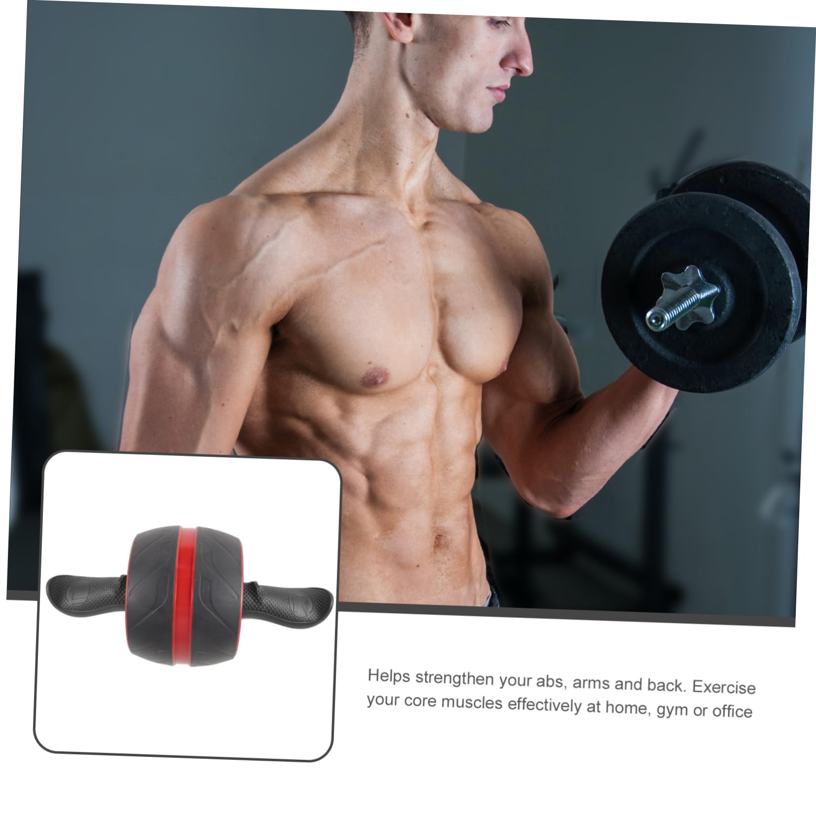 UKCOCO Rueda De Abdominales Equipo Amperio Gimnasia Ruedas Hogar Ejercicio Espuma Saludable Rueda De Rodillo Abdominal Máquina De Rodillos Abdominales Púrpura Abs