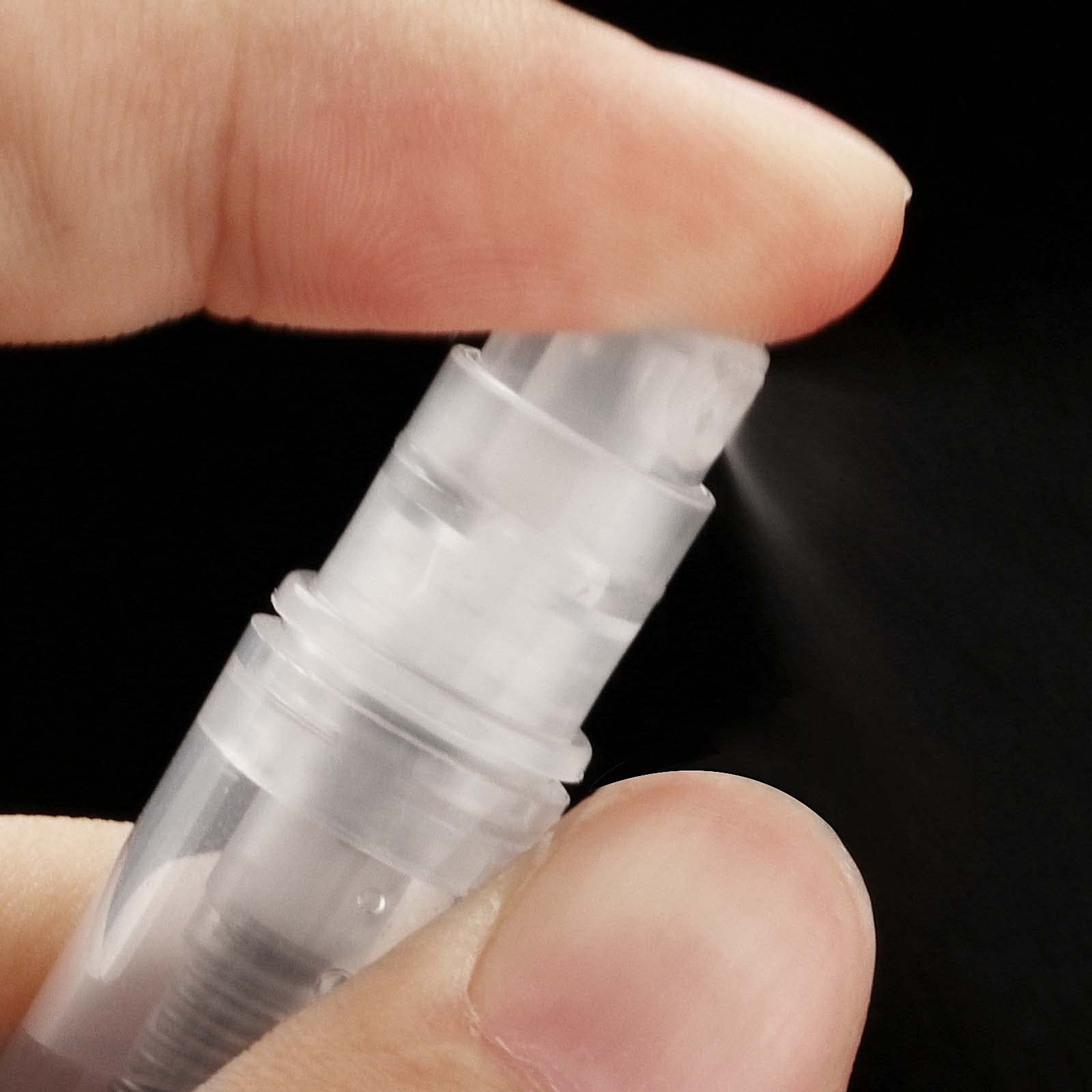 120 botellas de spray de muestra de 2 ml, botellas vacías de muestra de perfume, botella atomizadora para perfume, maquillaje, gimnasios y viajes cortos, transparente