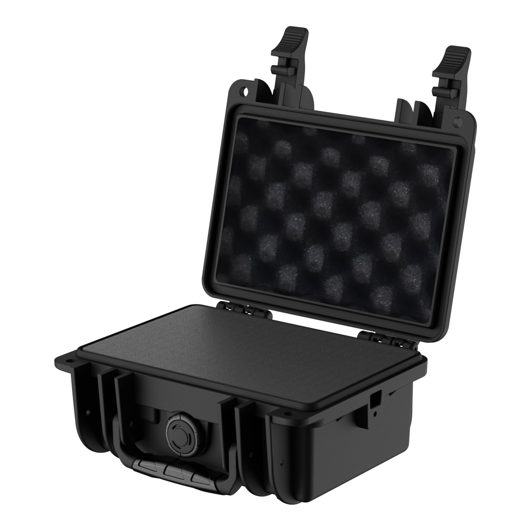 Wiltec Black Multipurpose Carry Case 21.9 X 18.5 X 10.4 Cm, Spacious Storage Case, Toolbox Made Of Pp Plastic And Fibreglass, Perfect For Tools, Cameras And Delicate Items