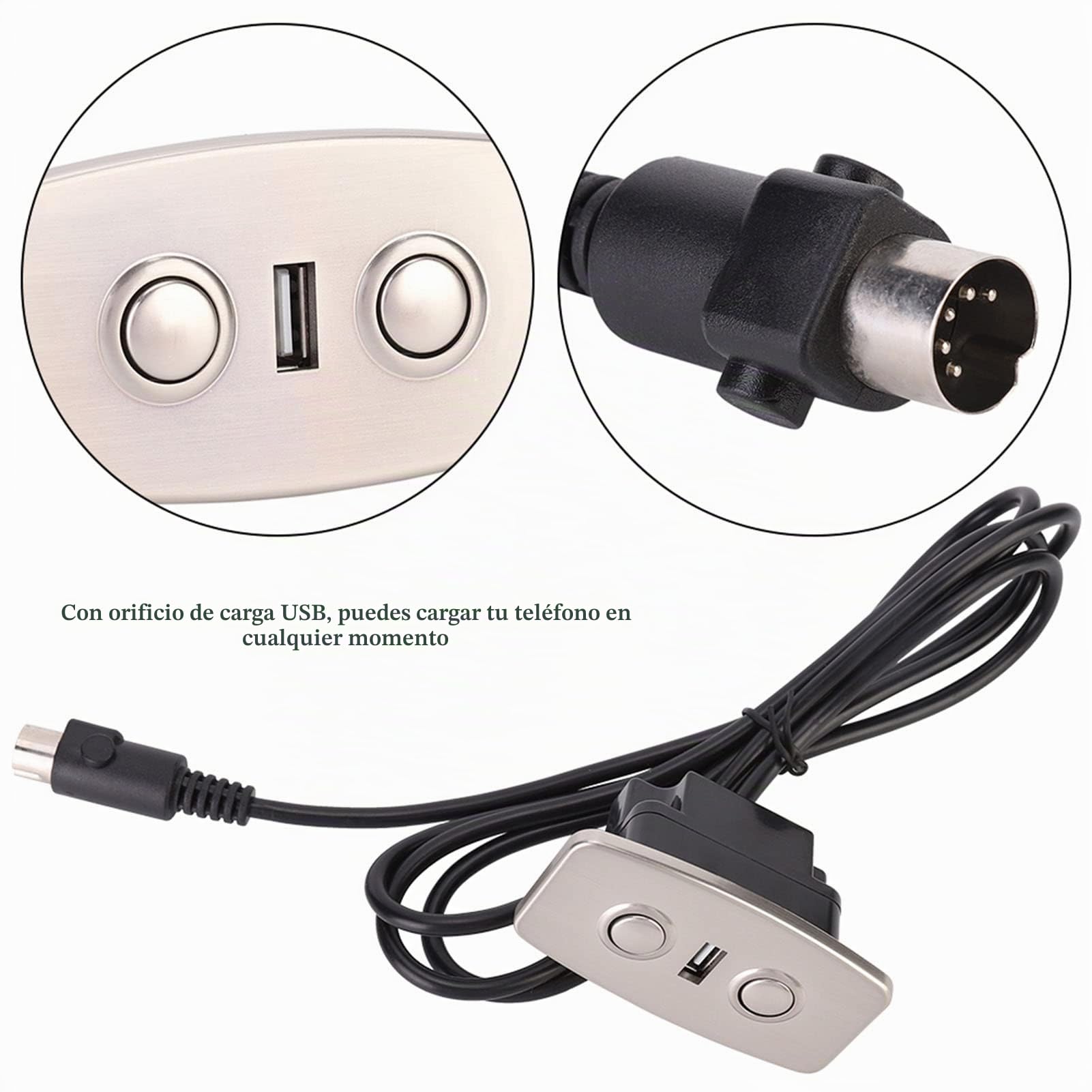 Interruptor de Silla, sillón reclinable eléctrico, Controlador de sofá, Interruptor de 2 Botones, Interruptor de Mano, Interruptor de Control Remoto, Interruptor de botón con Doble USB