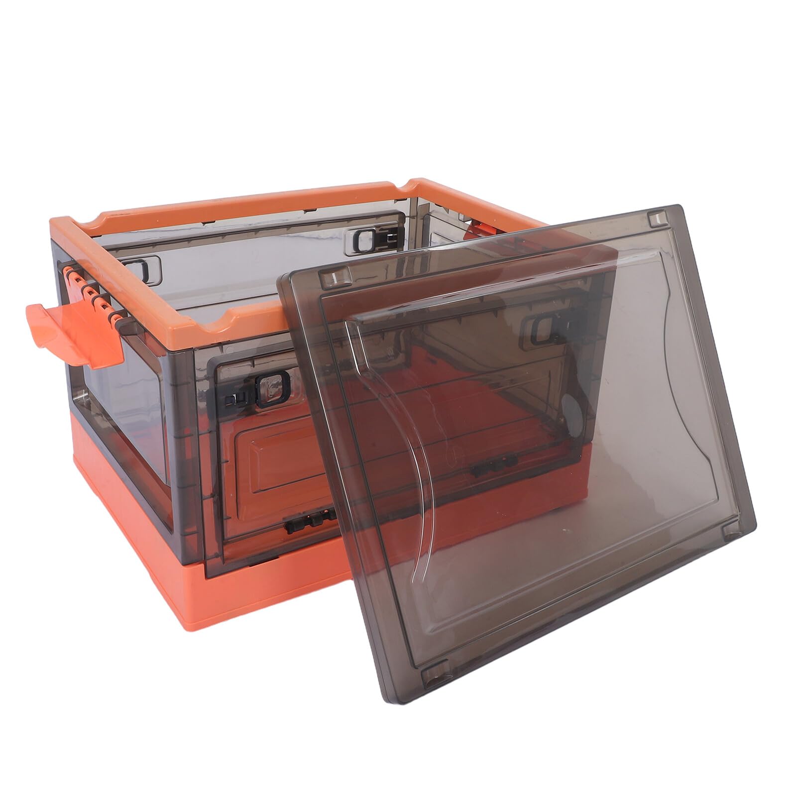 Transparente Aufbewahrungsbox mit Deckel, Faltbar, 29l, Pp, 3 Türen