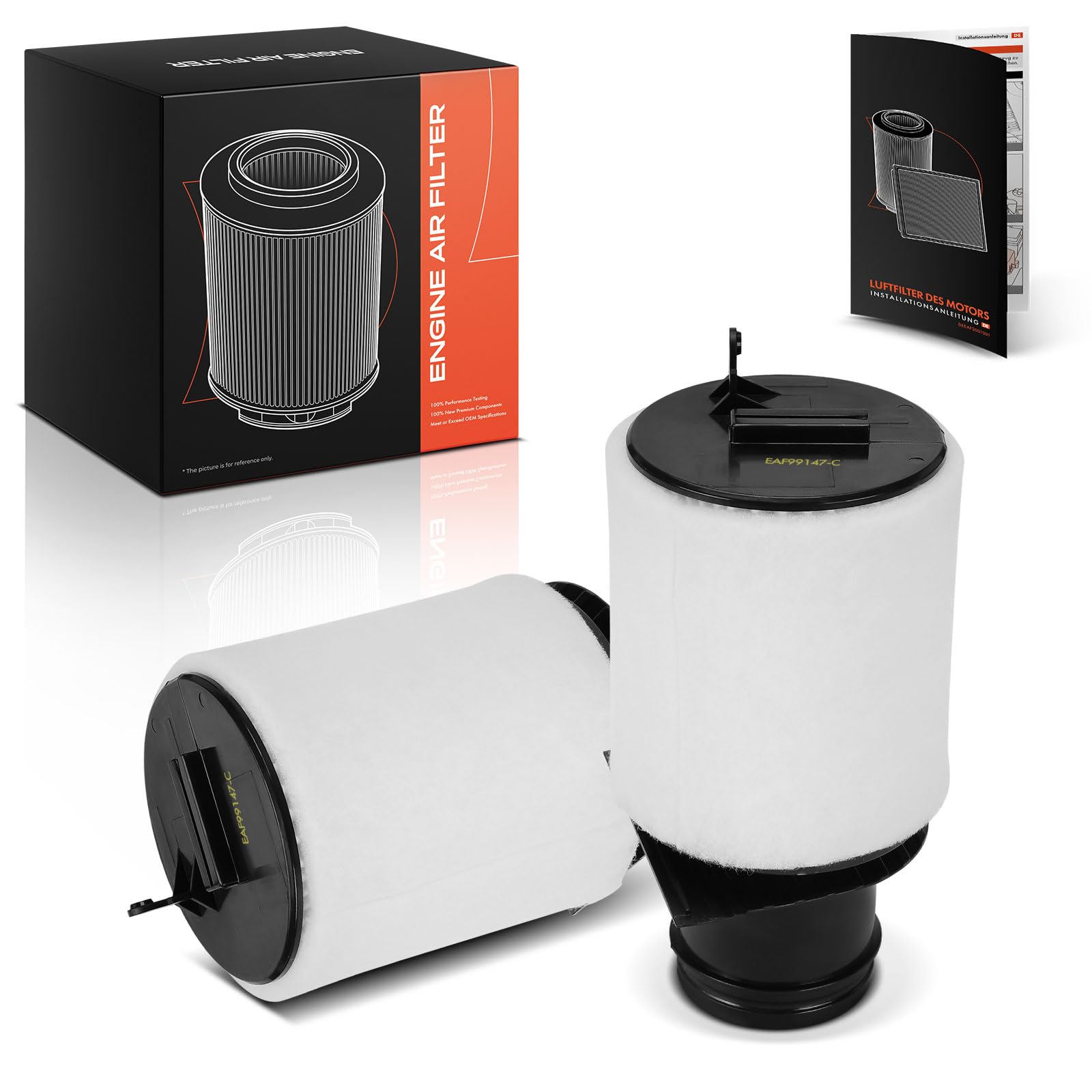 Frankberg filtros de aire elementos filtrantes filtros de motor gasolina | 420133844E; Compatible con: R8 422 423,R8 Spyder 427 429