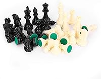 Vista 9 de VBESTLIFE 32 piezas de ajedrez, piezas de ajedrez solo 2.520 in M/2.953 in L Figuras de ajedrez juego de ajedrez piezas de estatuilla de repuesto