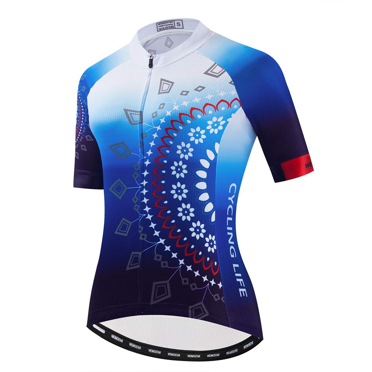 Cycling Jerseys Women Bike Shirts Short Sleeve Bicycle Clothes Breathable Stretch Labric Bicycle Uniforms