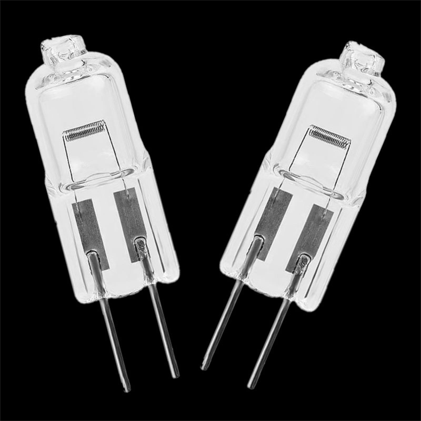 JZLBBC Crystal Clear Halogen Bulb G4 6V 12V 24V 220V Halogen Light Bulbs G4 10W 20W 35W 50W Tungsten Halogen Lamp Warm White 1PC 220V-50W