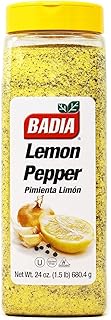 Badia Lemon Pepper, 1.5 Pound (Pack of 6) – Zesty Citrus & Black Pepper ...