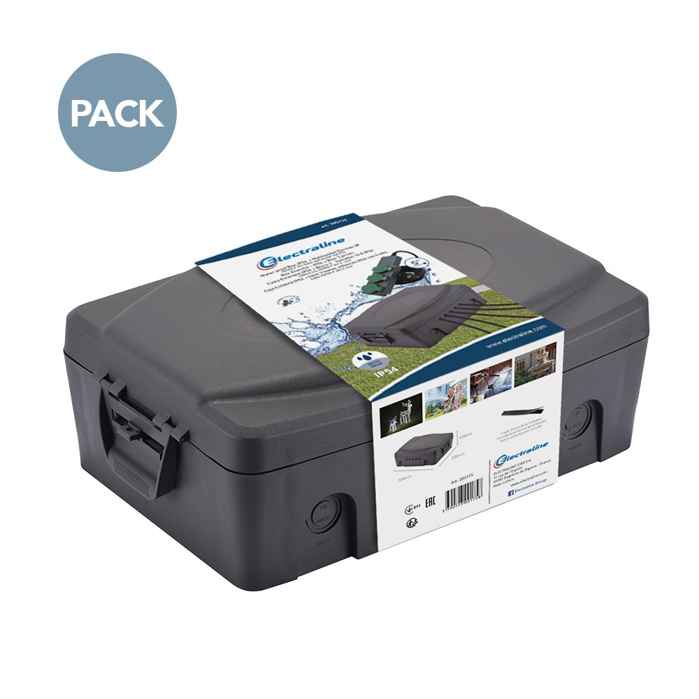 Electraline 300175 Outdoor Waterproof IP54 Schutzbox, Mit