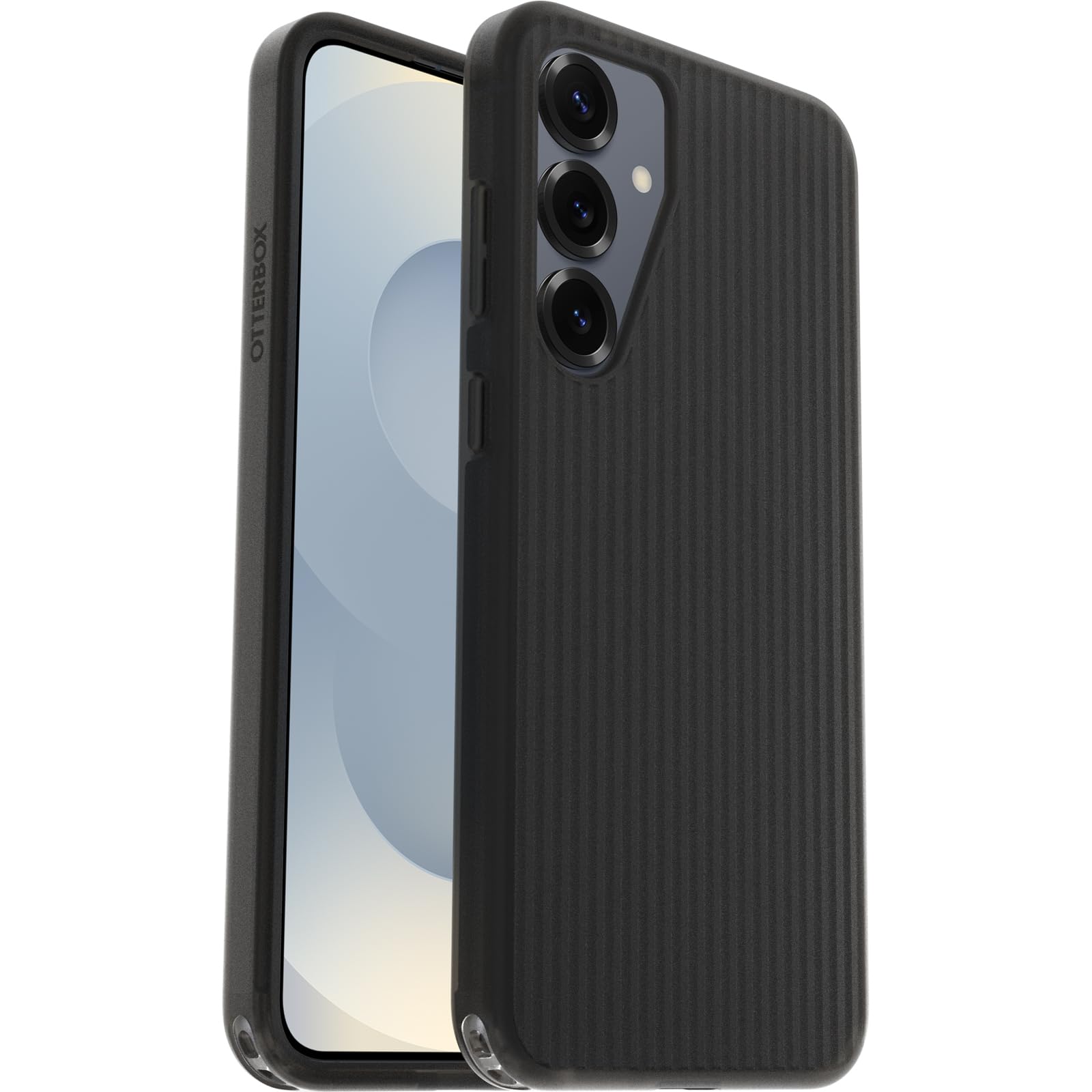 OtterBox Symmetry Series Soft Touch Hülle für Samsung Galaxy S25+, stoßfest, sturzsicher, dünne Schutzhülle, 3X mehr Stürze als nach Militärstandard, Schwarz