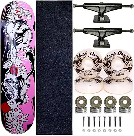 Black Sheep, Skate Completo Shape Marfim Black Sheep 8.0 Pink Sheeps