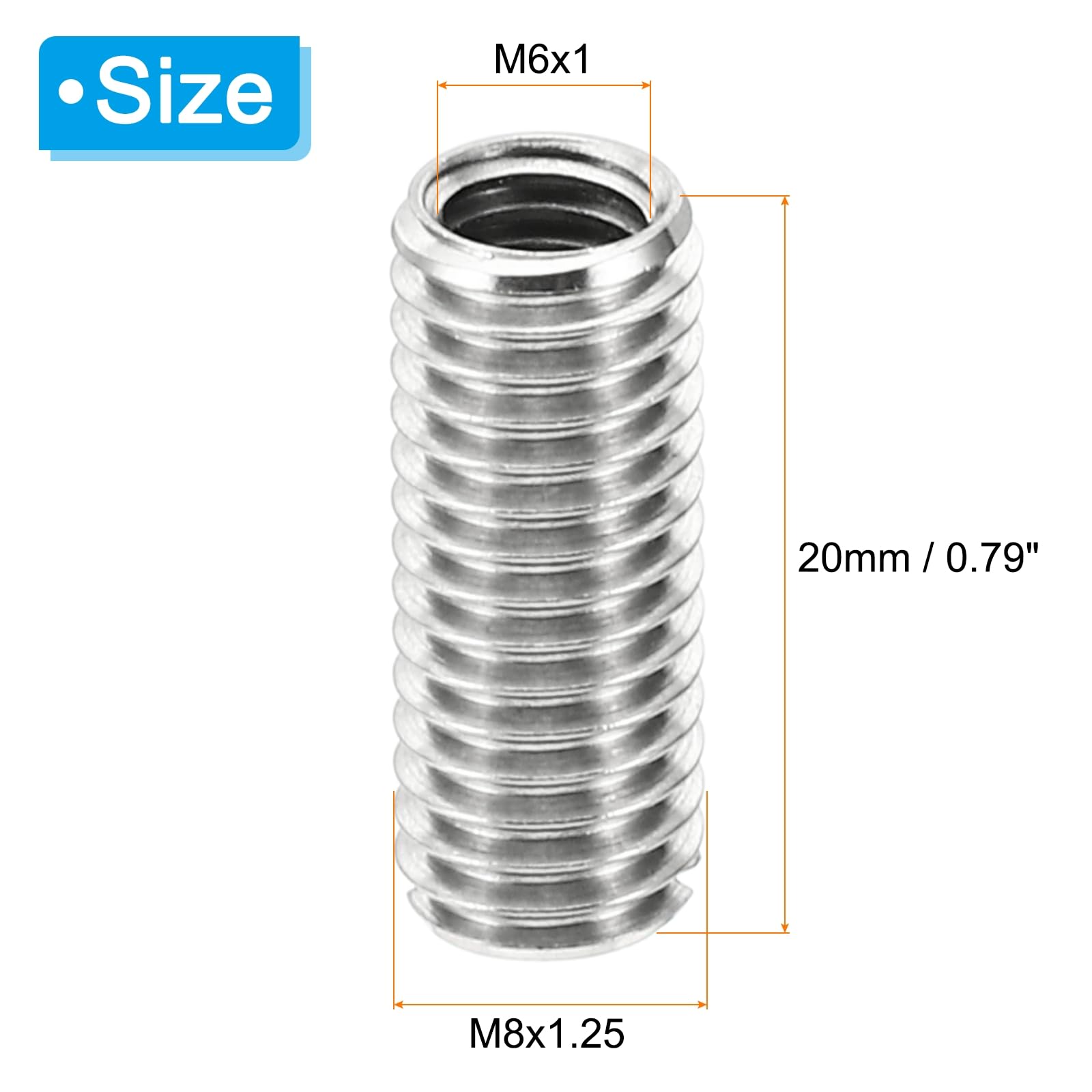 PATIKIL Thread Adapters Sleeve Reducing Nut - Image 2