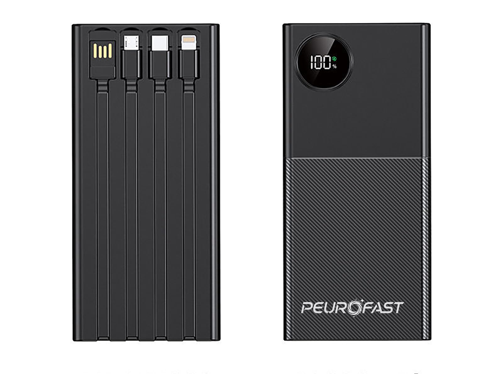 Peurofast Powerbank with AI Powered Safety Charging 22.5W Cable Fast Charging for All Phone Models (Make in India) (Non-Wireless, 20000 MAH Slim)-image-23
