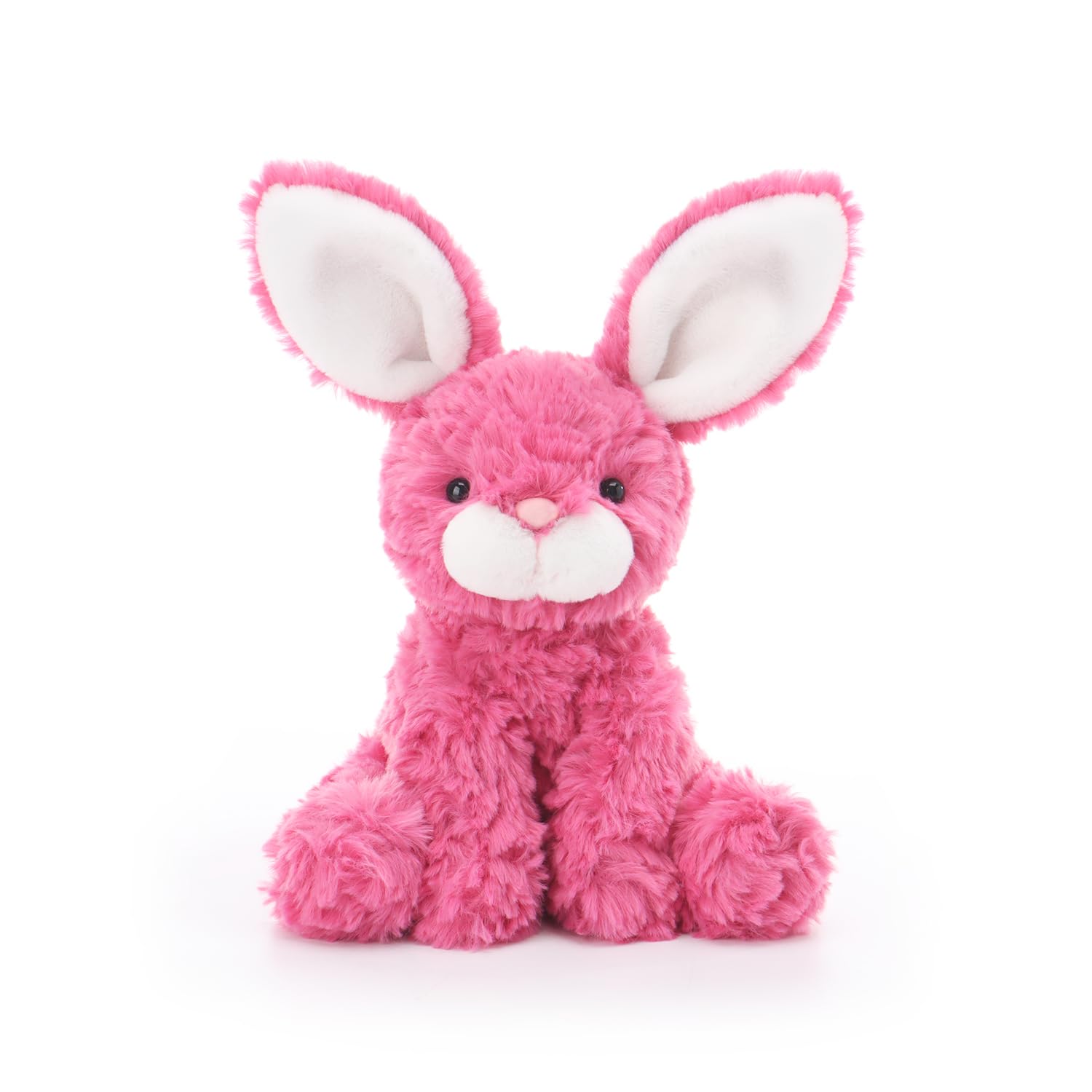 Apricot Lamb Rose Pink Brave Bunny Rabbit Stuffed Animals Plush Toys 8" — image 1