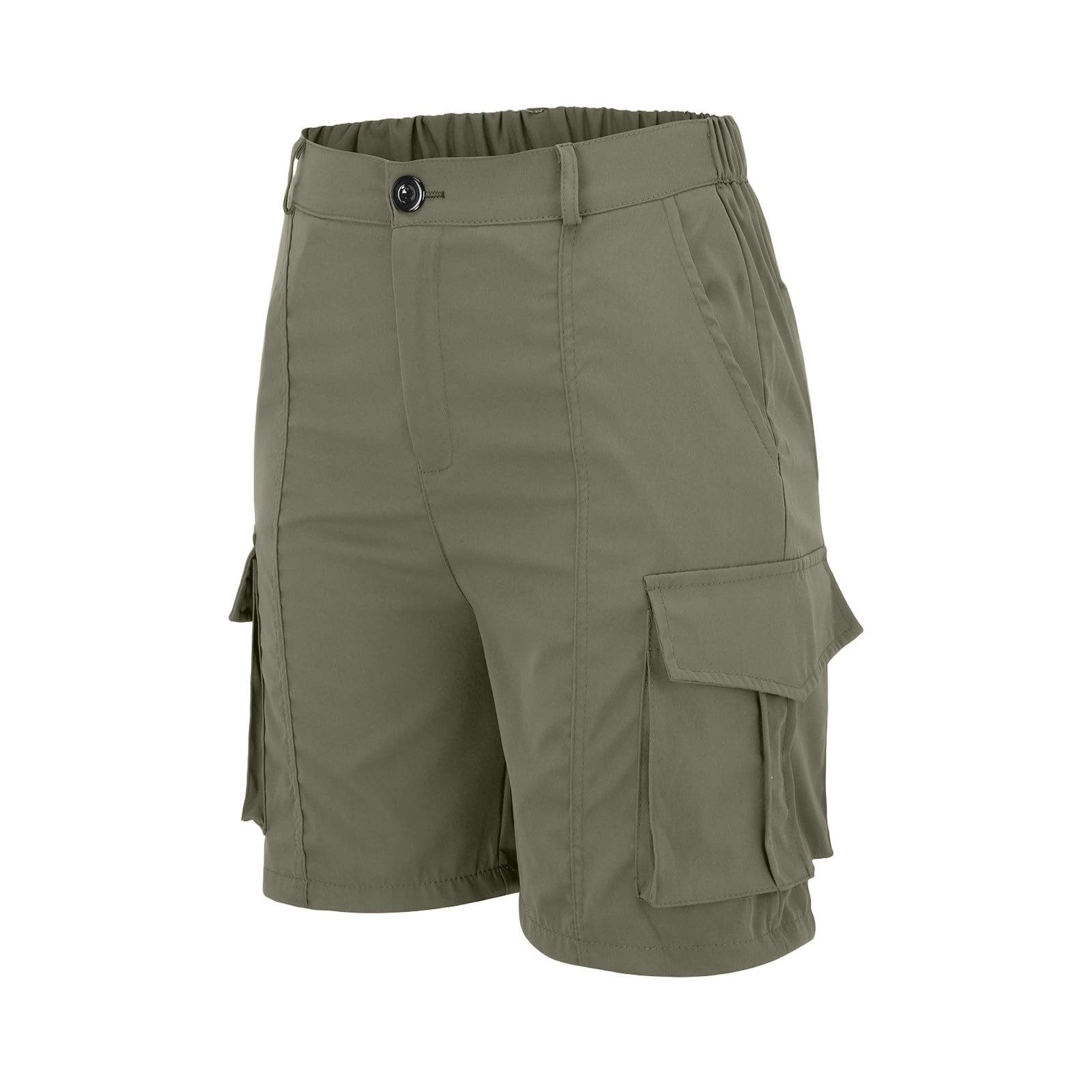 Generico Bermuda Donna Estivi Cargo Pantaloncini Vita Elastica Leggeri Escursionismo Casual Esterno Asciugatura Rapida Pantaloni Corti per Viaggi Escursioni con 4 Tasche