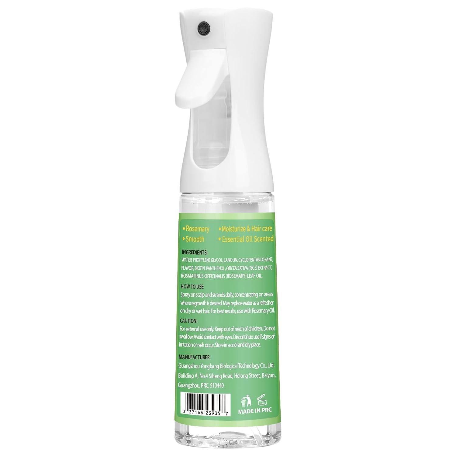 WOZUTUNT Rice Water Rosemary Spray - Rosemary & Rice Water Spray For Women & Men, Dry, Weak Hair, Thickening, Daily Strengthening Mist Hair Care Product for All Hairs Types (10 fl oz)