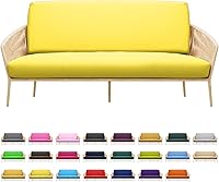 Vista 17 de MoNiBloom Funda elástica para futón individual, sin brazos, funda para sofá sin brazos, protector de muebles, funda lavable con cremallera