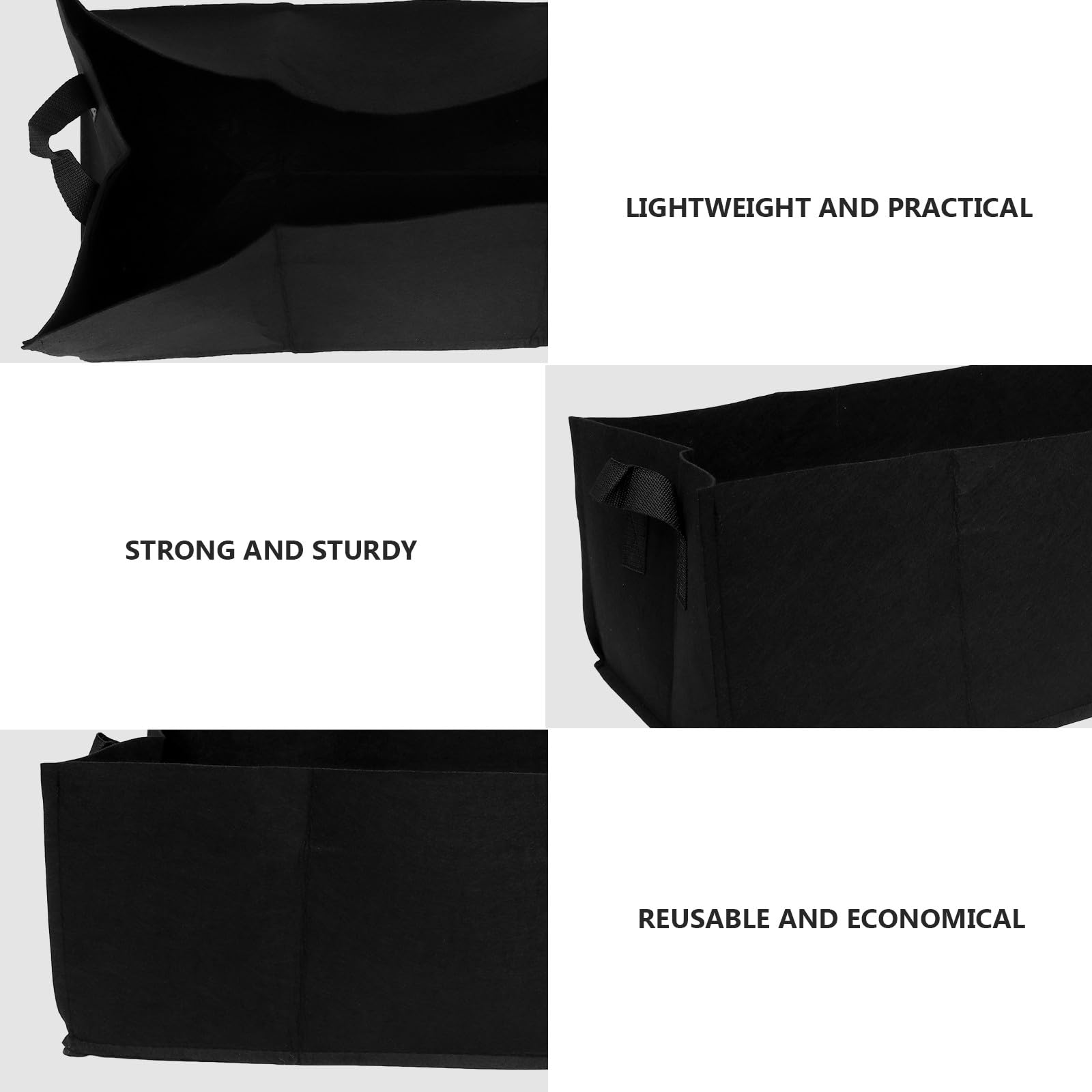 FRCOLOR 6stücke Pflanztasche für Gemüse und Blumen Wiederverwendbar Leicht Anzuchtbeutel Atmungsaktiv mit Optimaler Drainage für Balkon und Garten