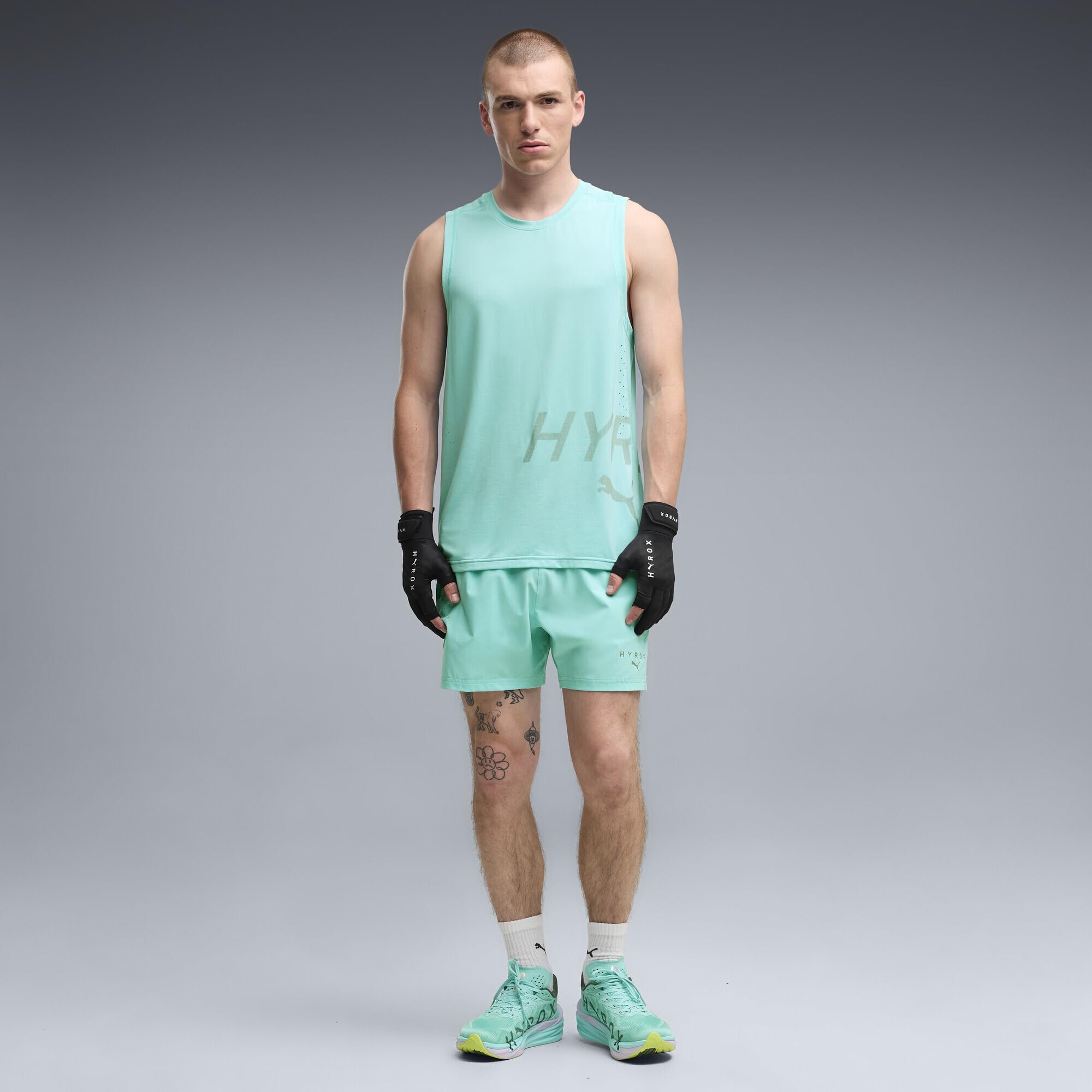 PUMA Deviate Nitro 4 Hyrox Zapatillas para Correr Zapatilla Neutral Hombres Turquesa - Intense Mint-Light Lavender 44