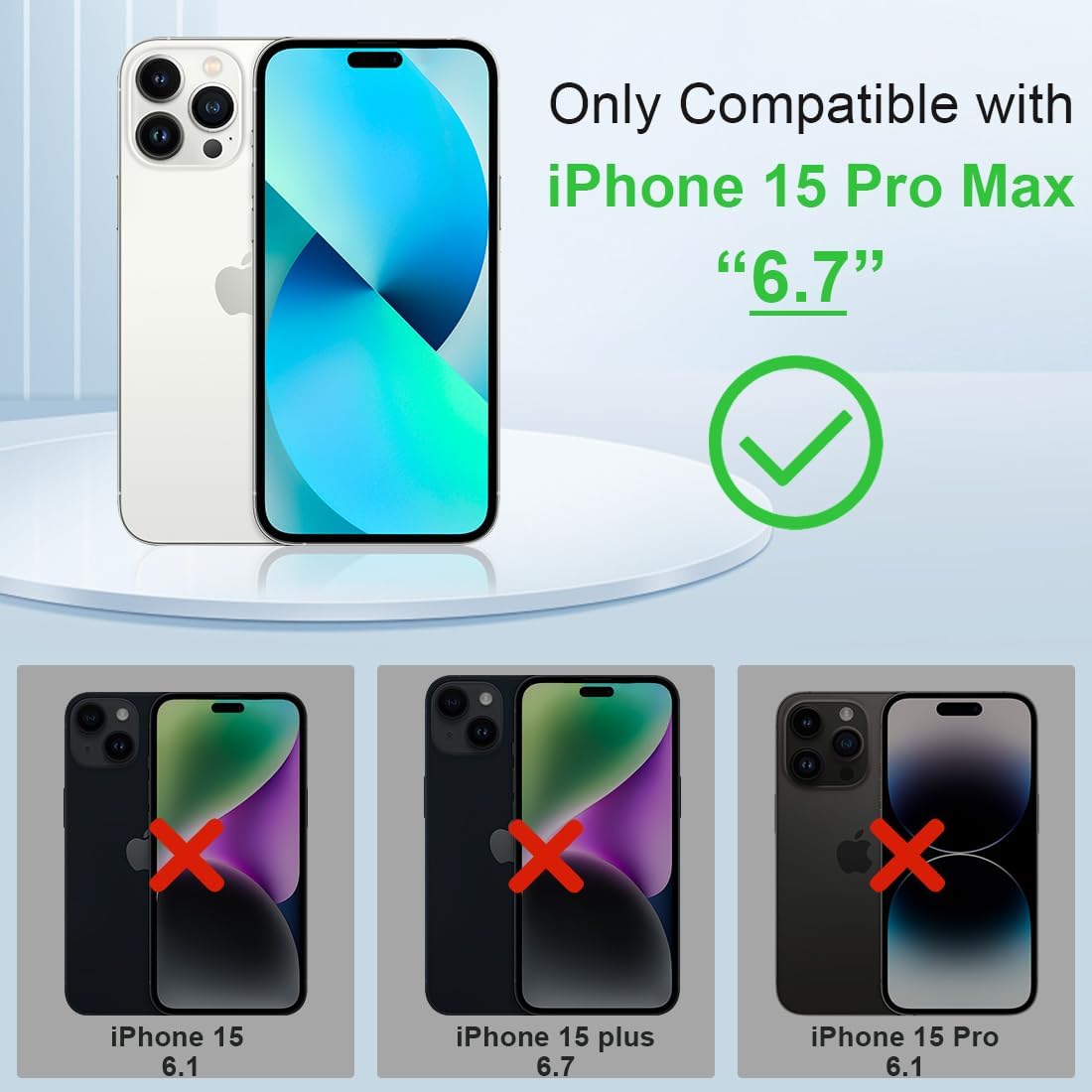 KEZiHOME for iPhone 15 Pro Max Case, Genuine Leather [RFID Blocking] Card Slot Magnetic Stand Phone Cover Wallet Case Compatible with iPhone 15 Pro Max 5G - Image 2