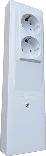 Surface-Mounted Socket Strip Surface-Mounted Made in the EU (2 Sockets White - Floor Standing)