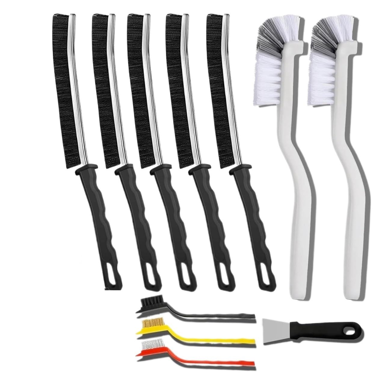 Kit brosses nettoyage joints douche rails portes coulissantes plinthes voiture