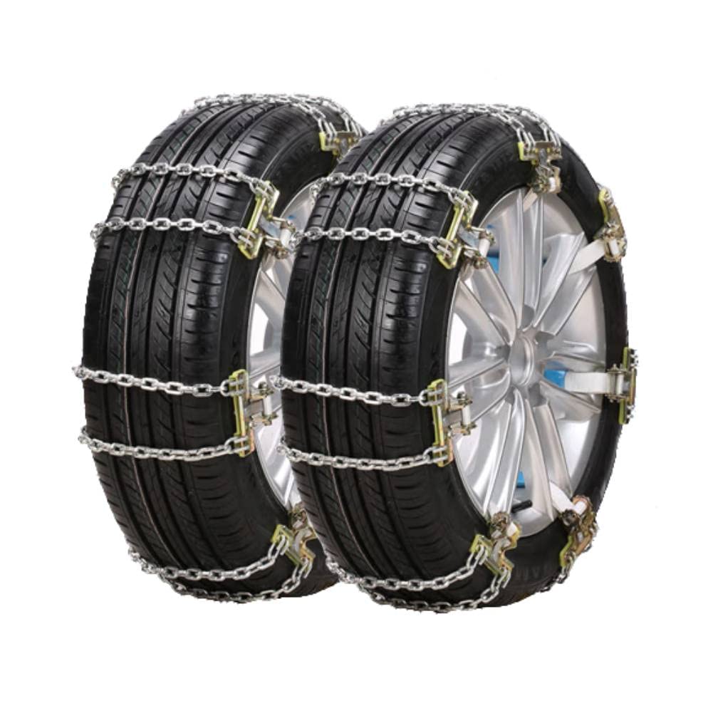 雪L Amazon | タイヤチェーン 235-285mm 冬用 3個セット 雪アイス泥