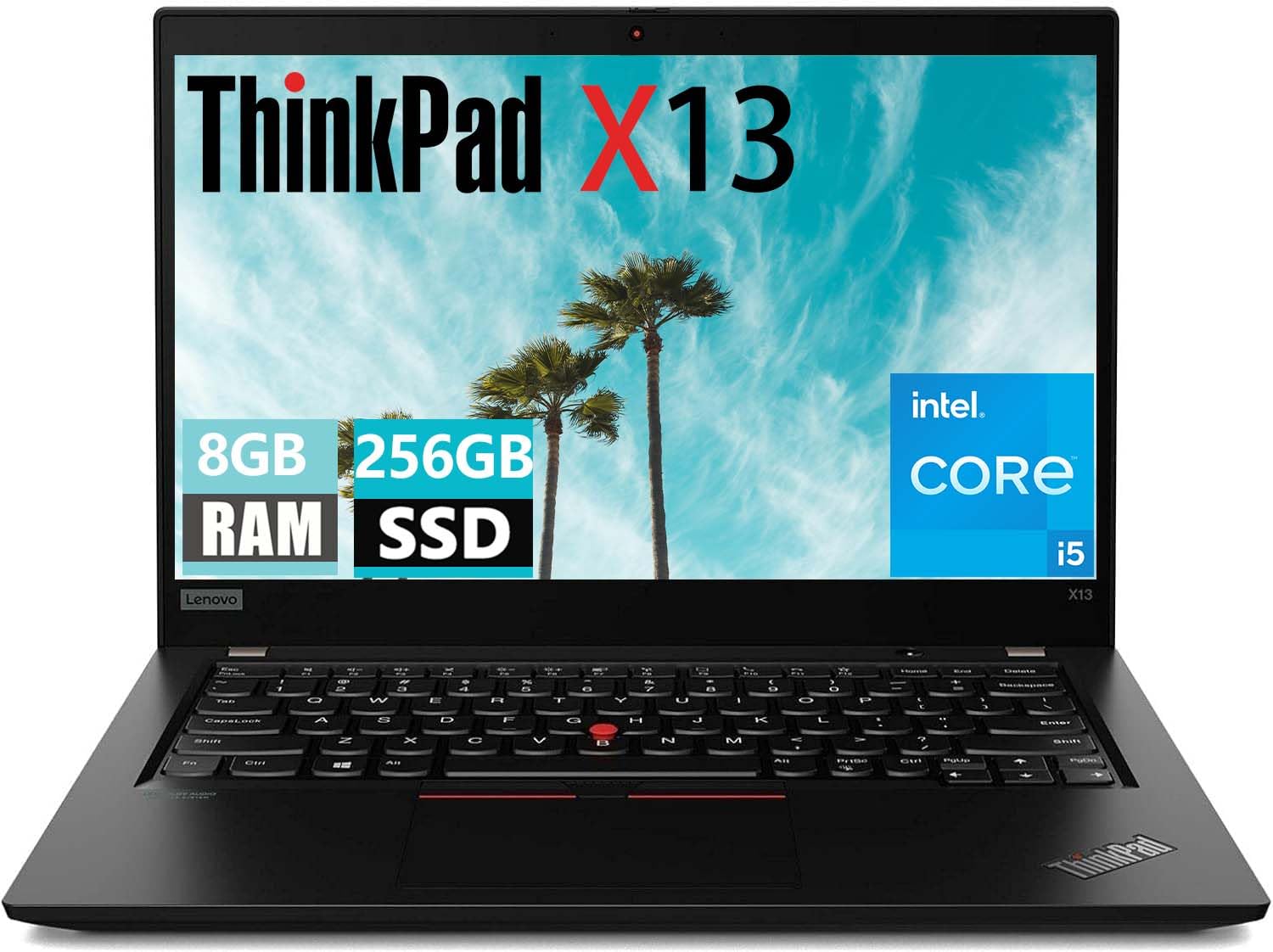 Lenovo ThinkPad X13 Gen 1, i5-10210U, 8 GB RAM, 256 GB SSD (Ricondizionato)
