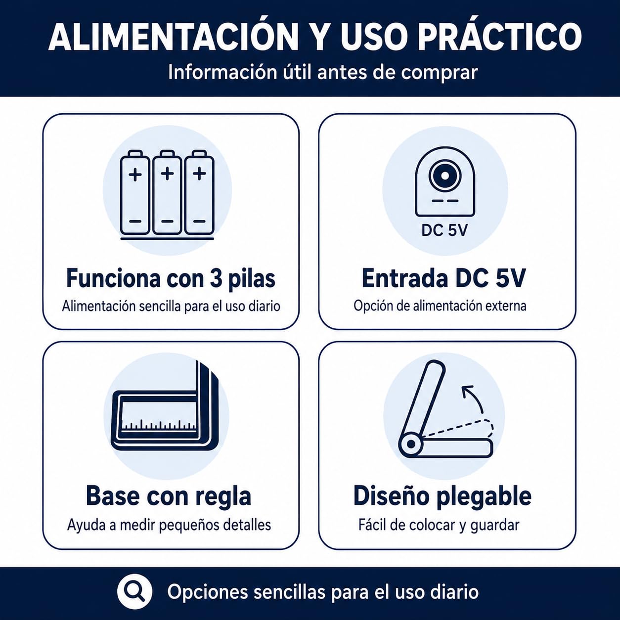 Lupa con Luz 10X 30X y 21 LED – Lupa de Gran Aumento para Personas Mayores, Lectura, Joyería, Monedas y Manualidades.